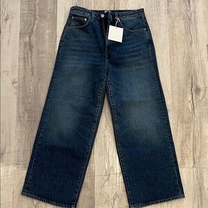 Toteme Dark Blue Cropped Jeans